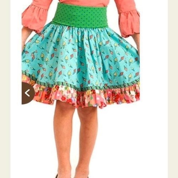 Matilda Jane ICE CREAM SOCIAL Circle Twirl Skirt GIRLS 4 Cones Wonderful Parade - Picture 2 of 8